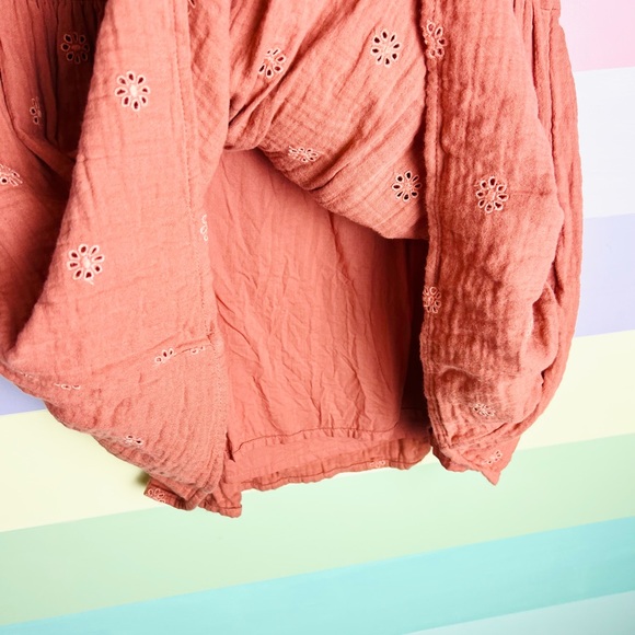 Girls Peplum Top, Size 10/12, Burnt Sienna - Picture 6 of 6